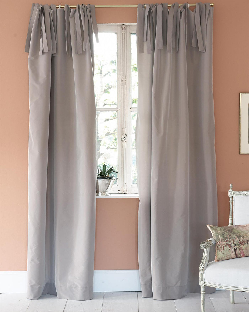 Faux-Silk-Vorhang Mauve