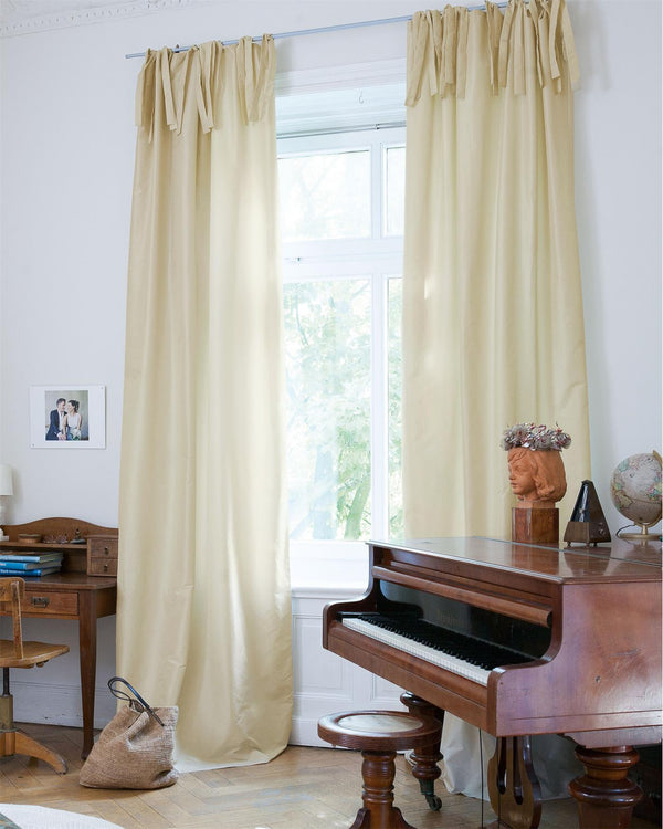 Vorhang Elfenbein - Faux Silk