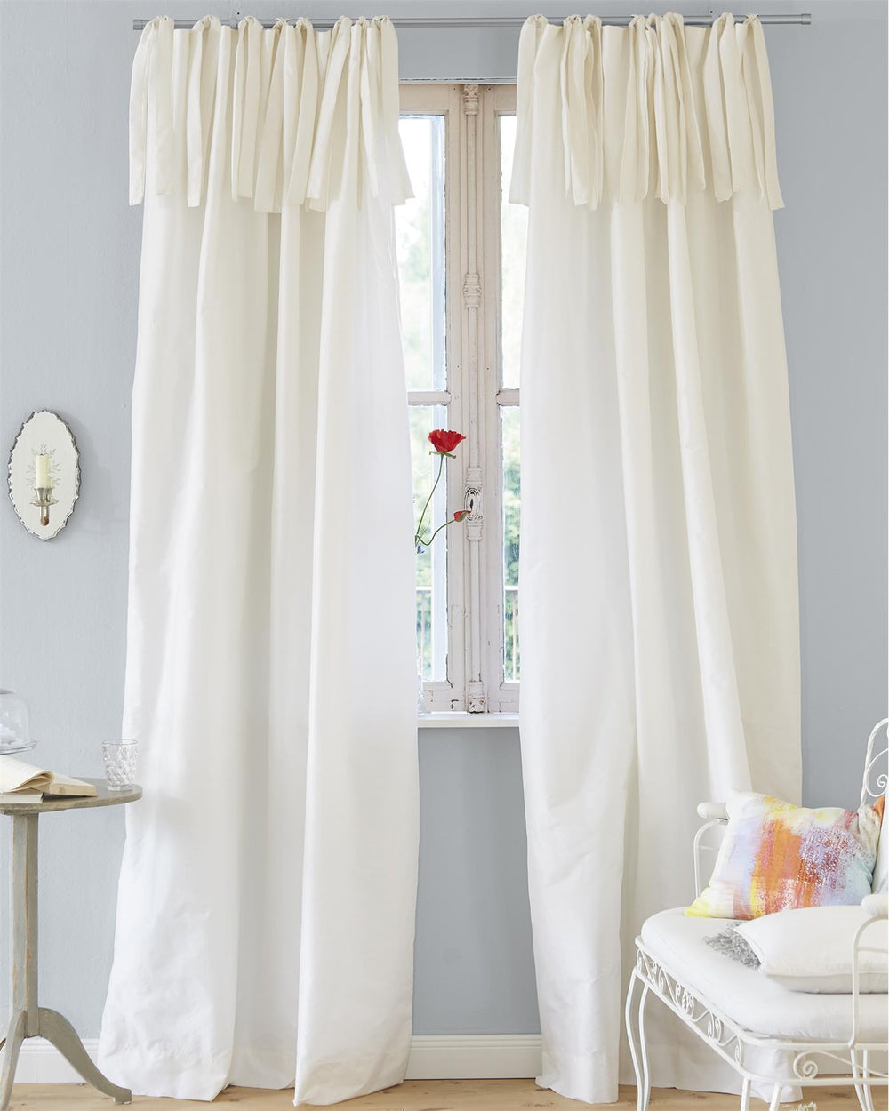 Faux-Silk-Vorhang Snow-White