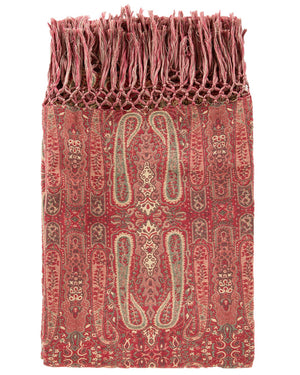 Paisleydecke rot-grün