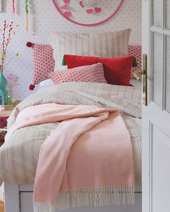 Wolldecke rosa