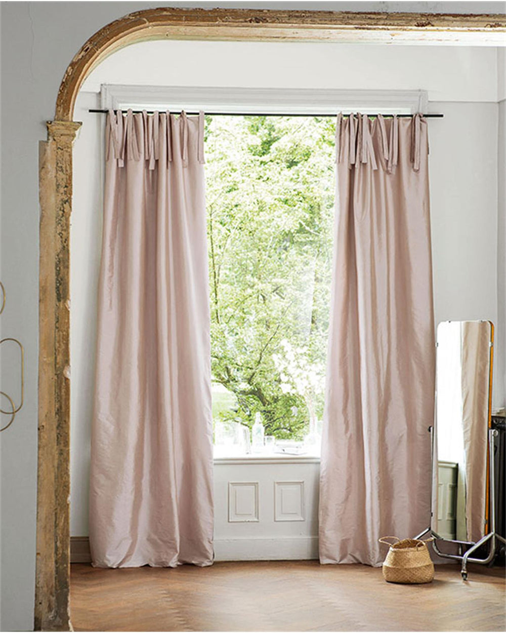 Faux-Silk Vorhang champagner-rosa