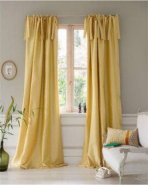 Faux-Silk-Vorhang gelb