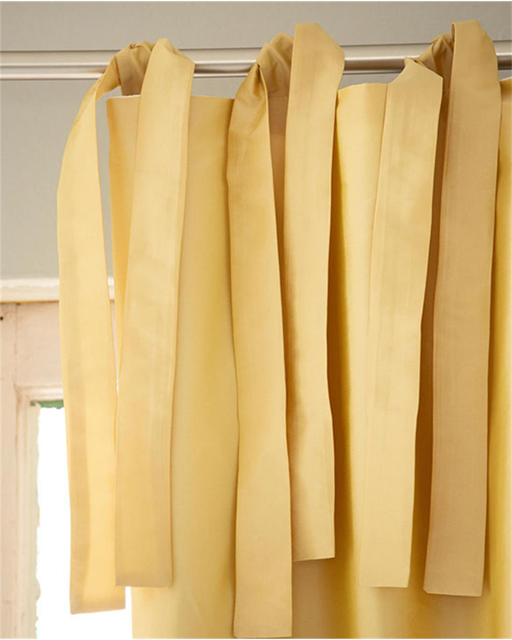 Faux-Silk-Vorhang gelb