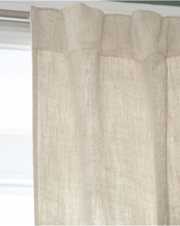 Vorhang Herringbone Cremeweiß