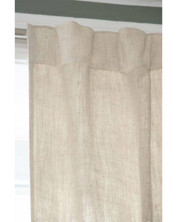 Vorhang Herringbone Cremeweiß