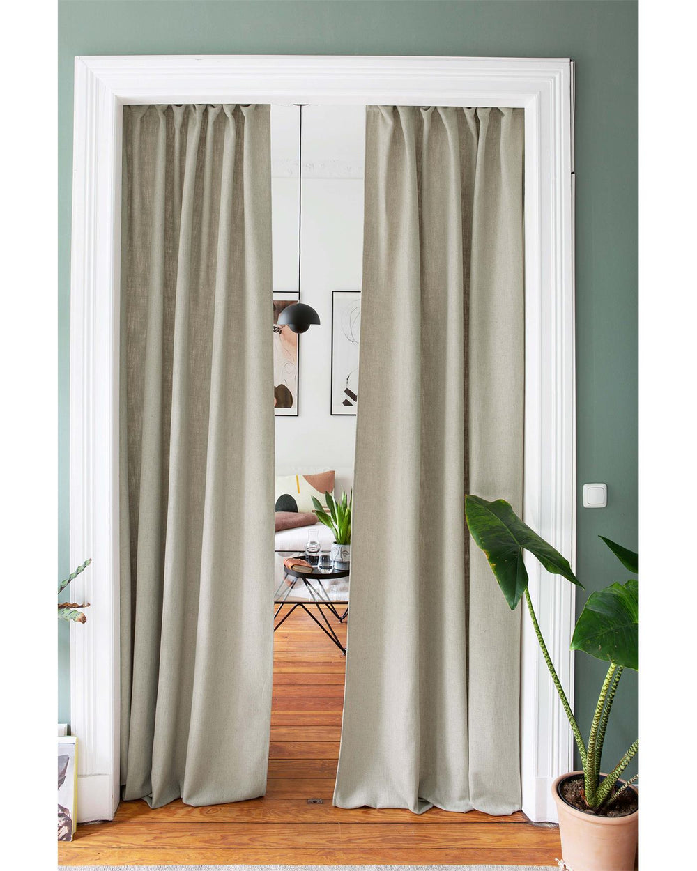 Vorhang Herringbone Naturton