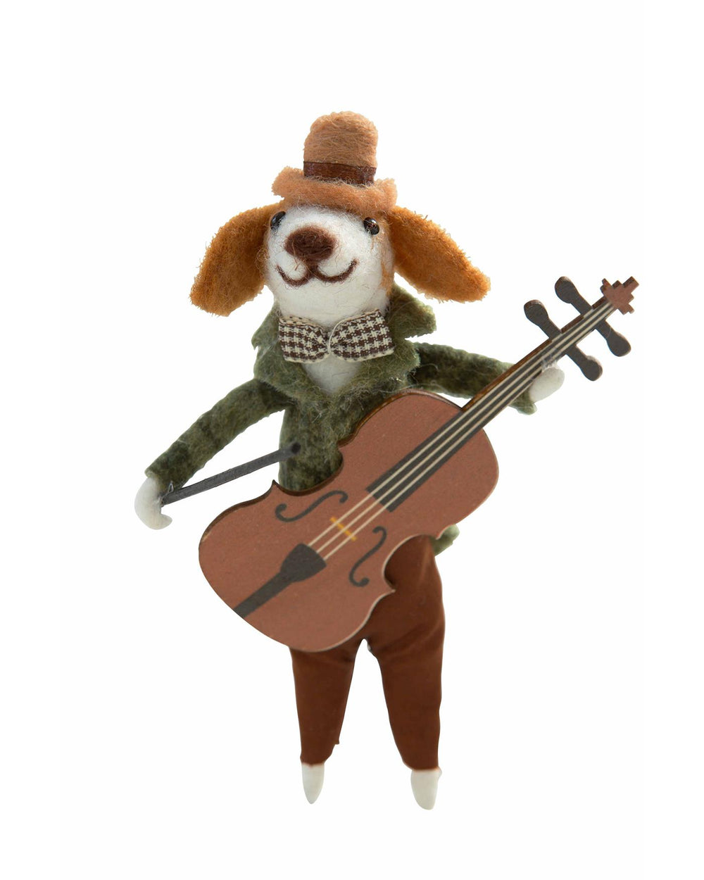 Stehfigur Hund mit Cello
