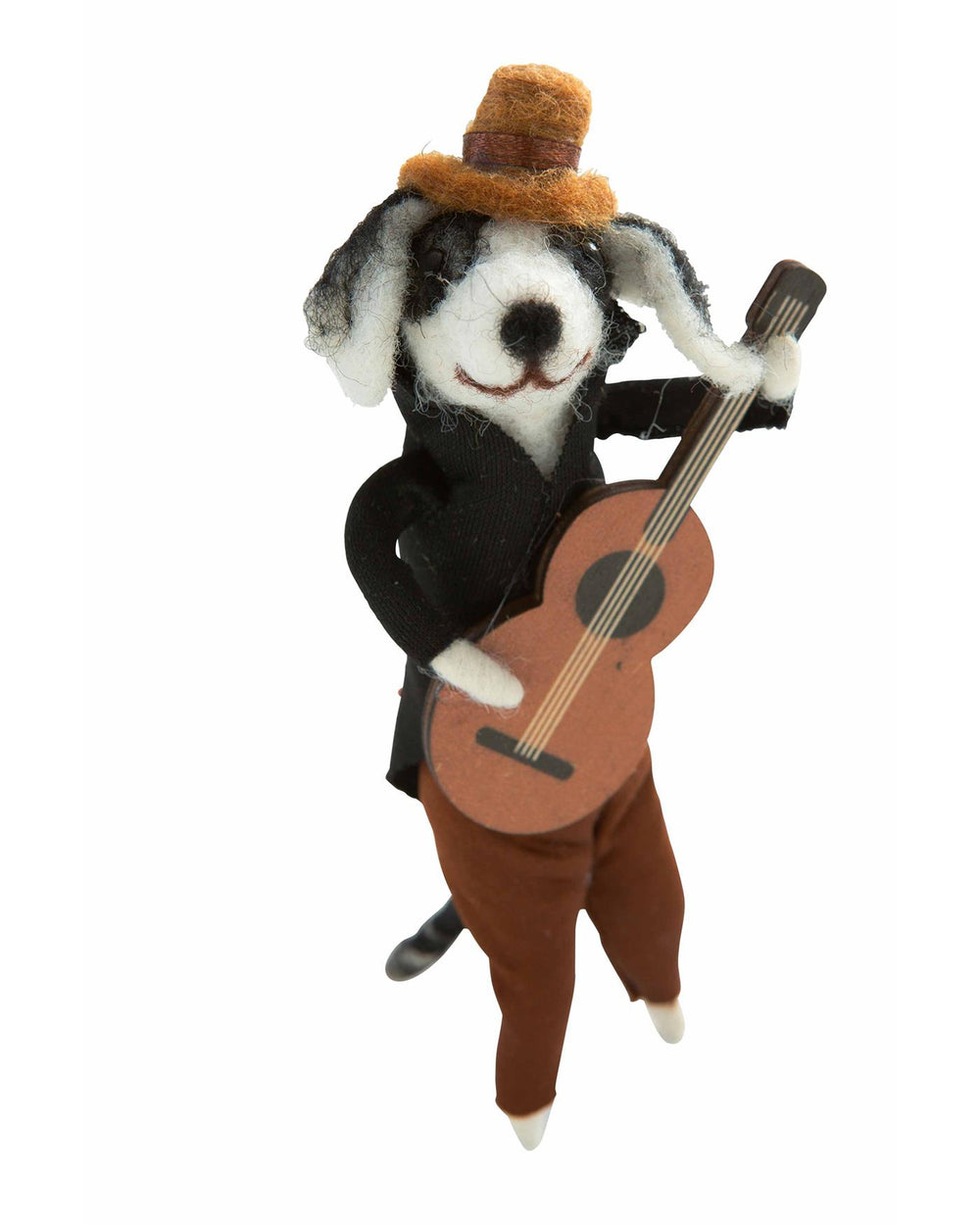 Stehfigur Hund mit Gitarre