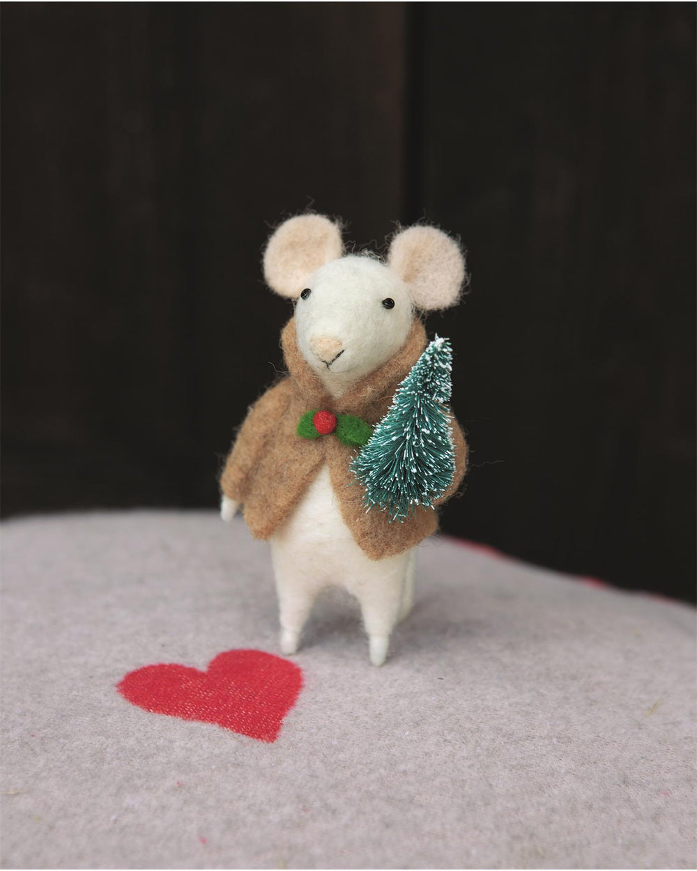 Filzfigur Weihnachtsmaus