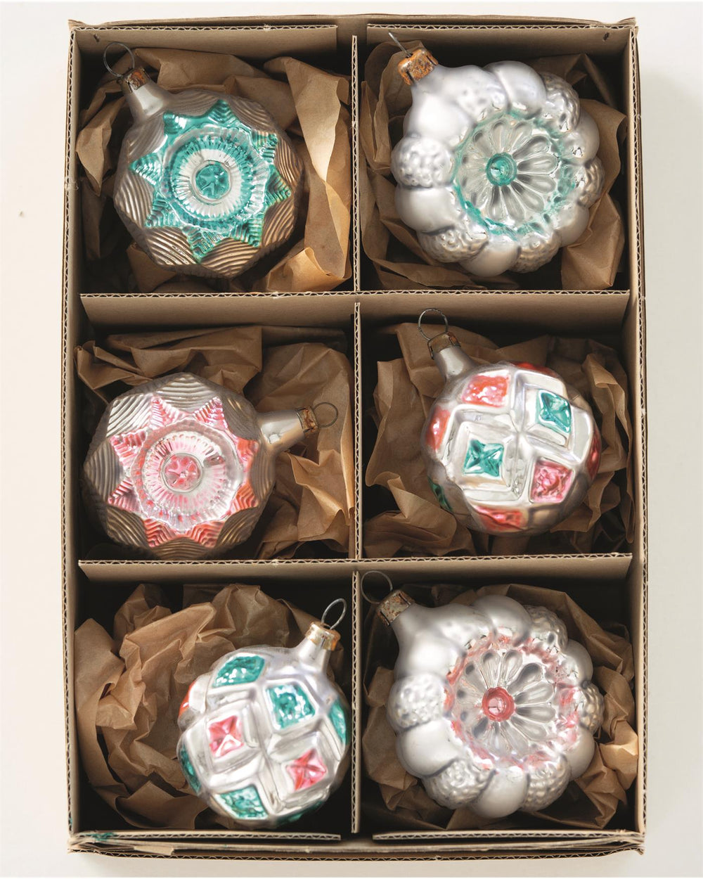 Weihnachtskugeln Pastellfarben 6er Set