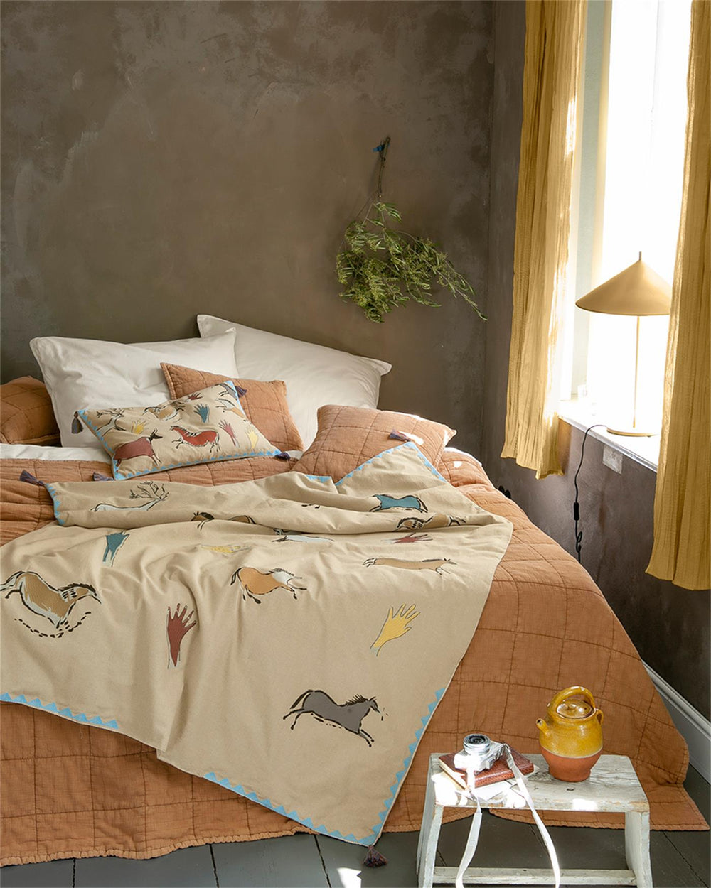Quiltdecke Cave Art
