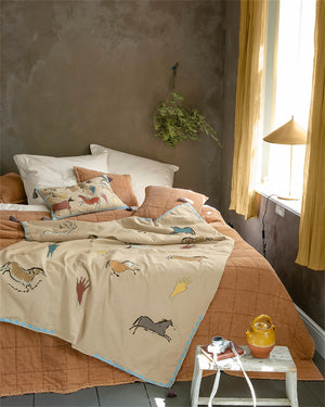 Quiltdecke Cave Art
