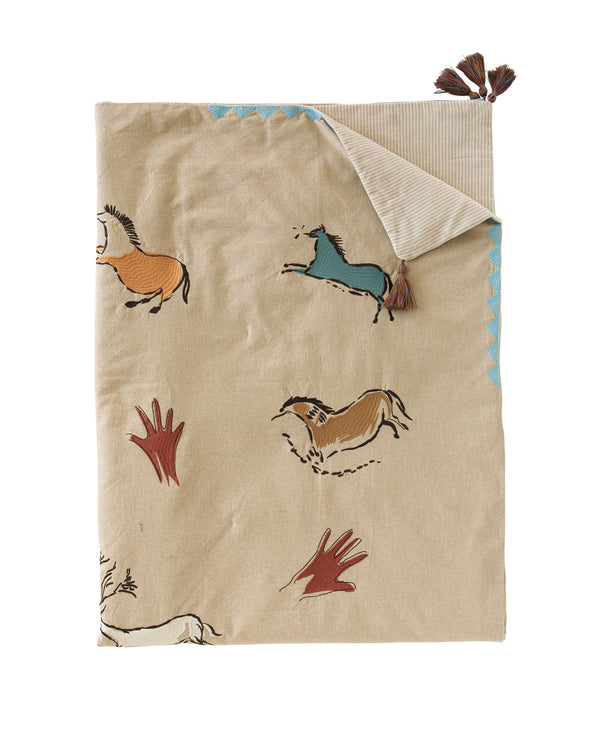 Quiltdecke Cave Art