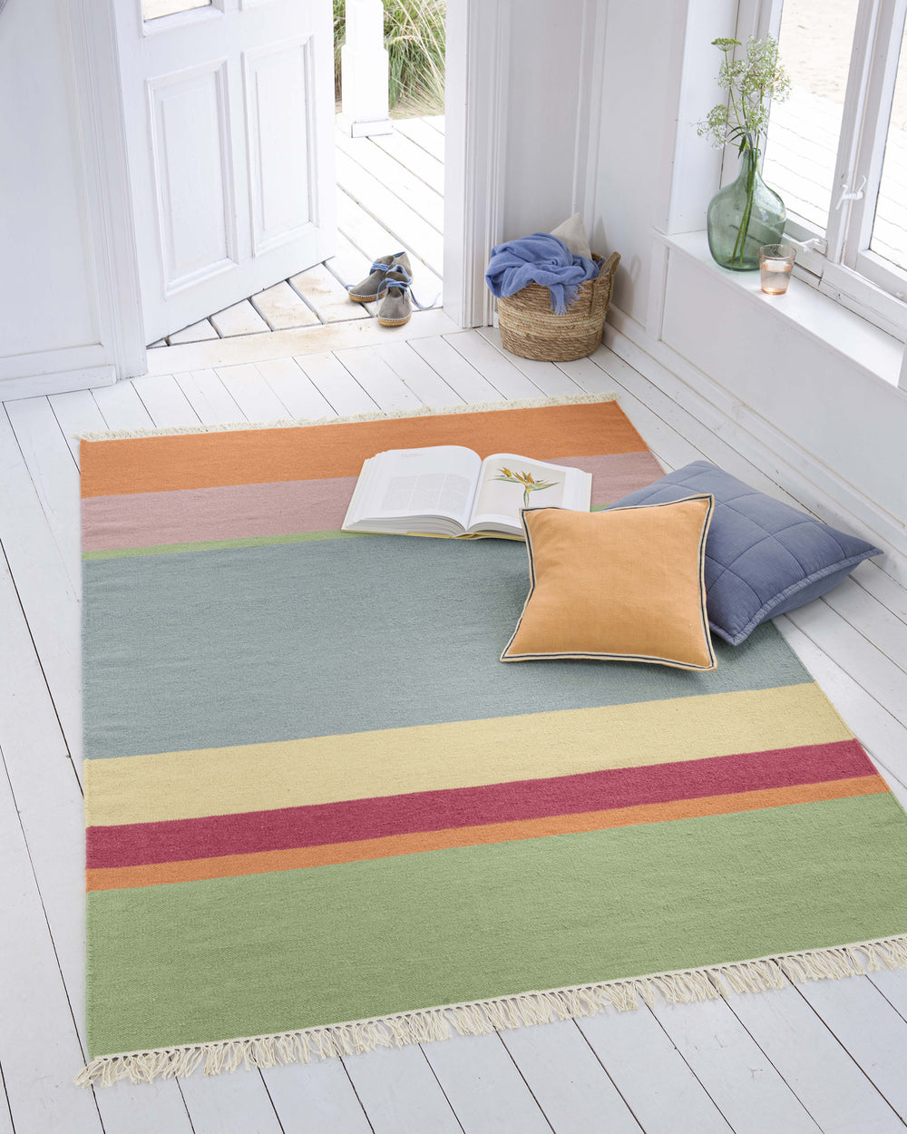 Teppich Bunte Streifen
