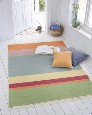 Teppich Bunte Streifen
