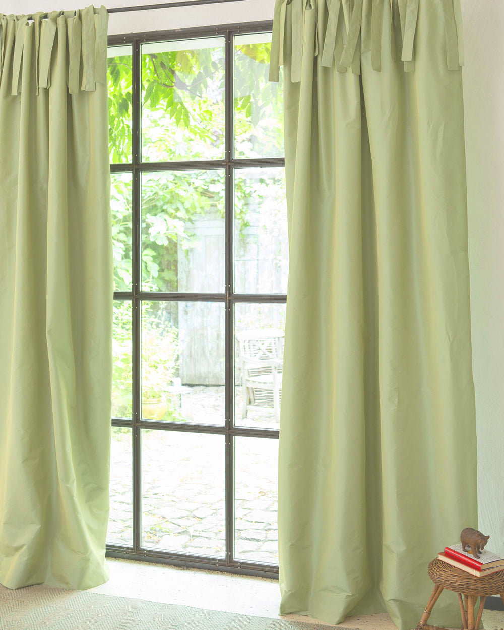 Faux-Silk Vorhang Salbei