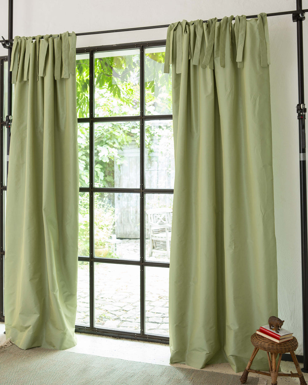 Faux-Silk Vorhang Salbei