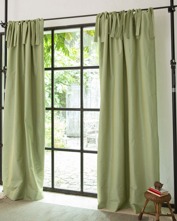 Faux-Silk Vorhang Salbei