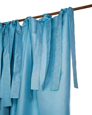 Faux-Silk-Vorhang Blau