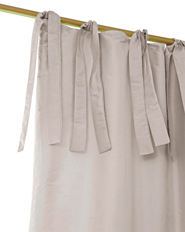 Faux-Silk-Vorhang Lichtgrau