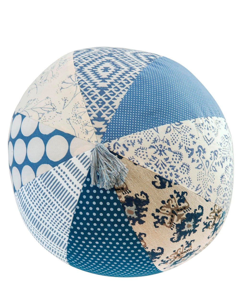 Dekoball Patchwork Blau