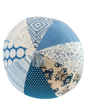 Dekoball Patchwork Blau