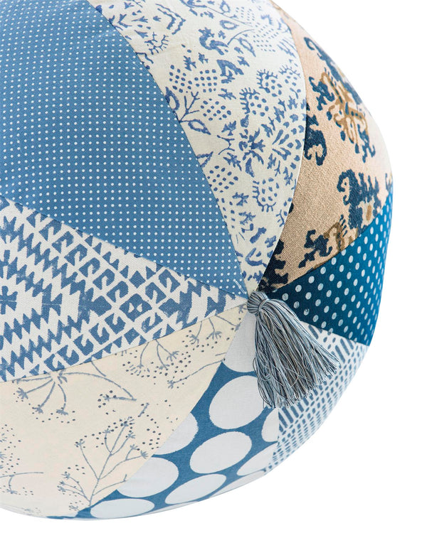 Dekoball Patchwork Blau