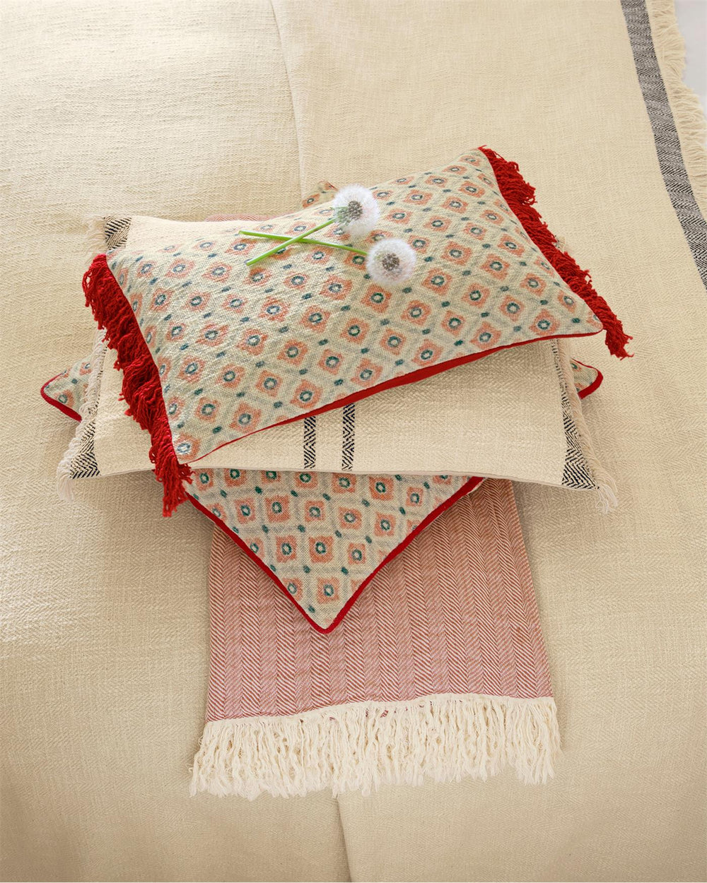 Kissenhülle Montego Bay Rot