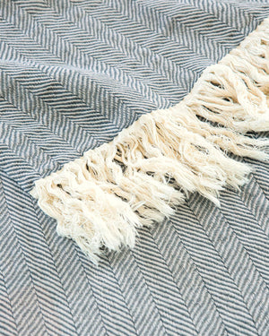 Plaid Blau, Herringbonewebung