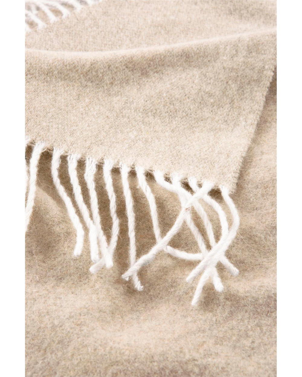 Wolldecke Beige