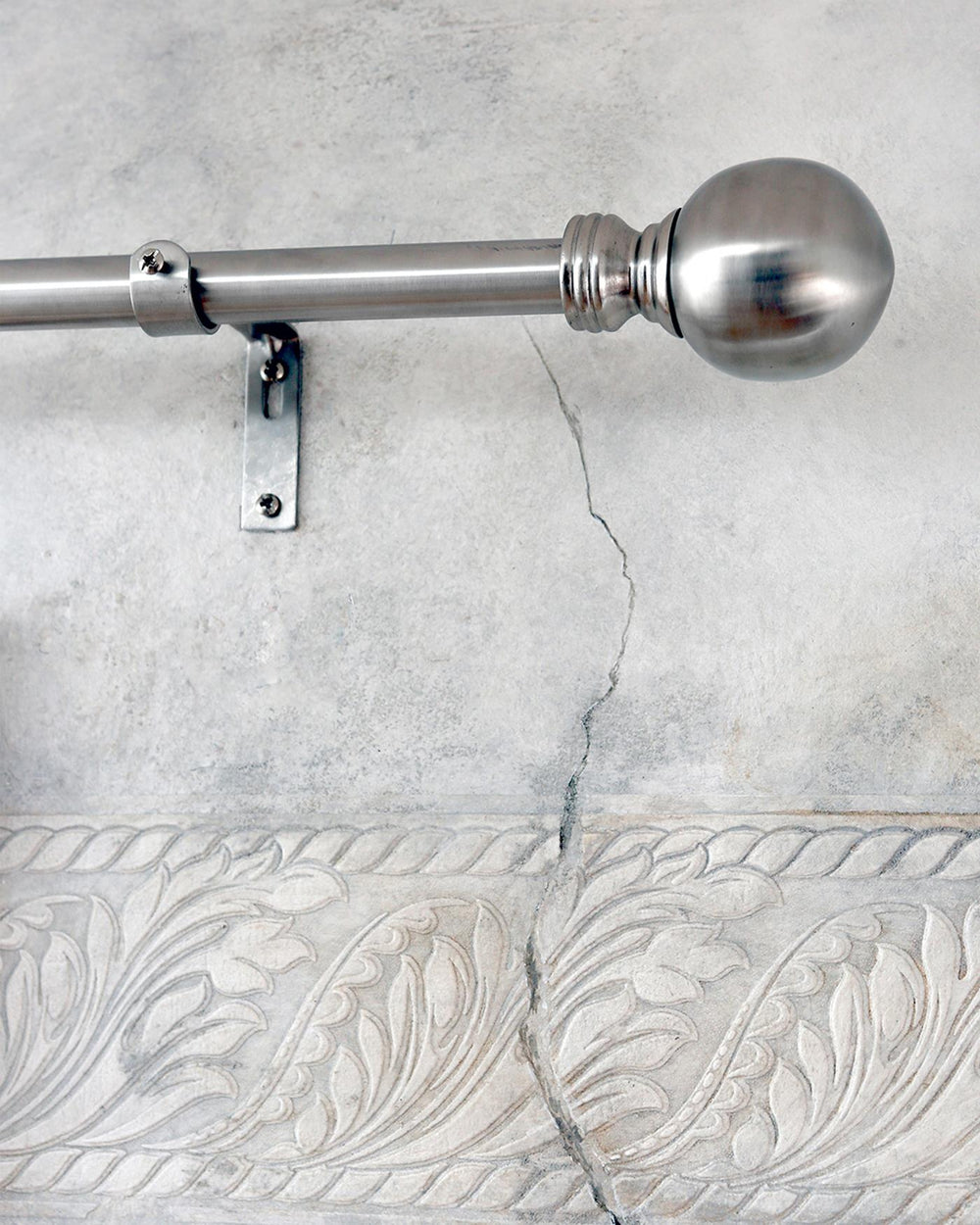 Vorhangstange Silber, 150 cm, 2,2 cm Ø