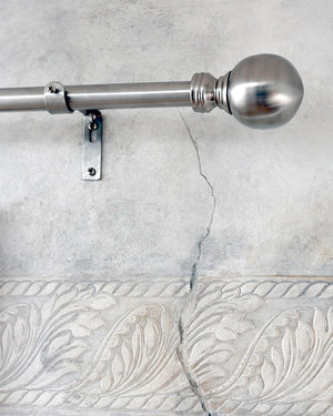 Vorhangstange Silber, 150 cm, 2,2 cm Ø