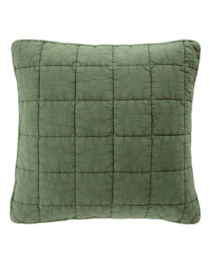 Steppkissenhülle Stonewashed Efeu