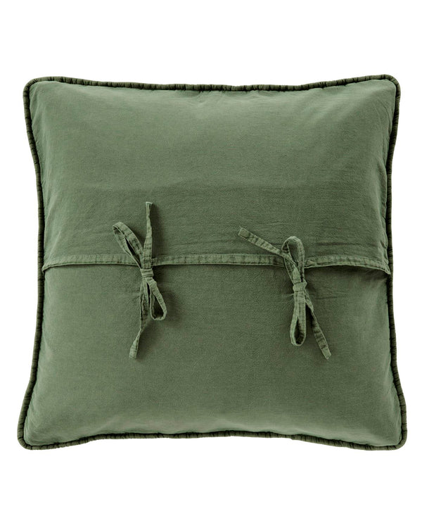 Steppkissenhülle Stonewashed Efeu