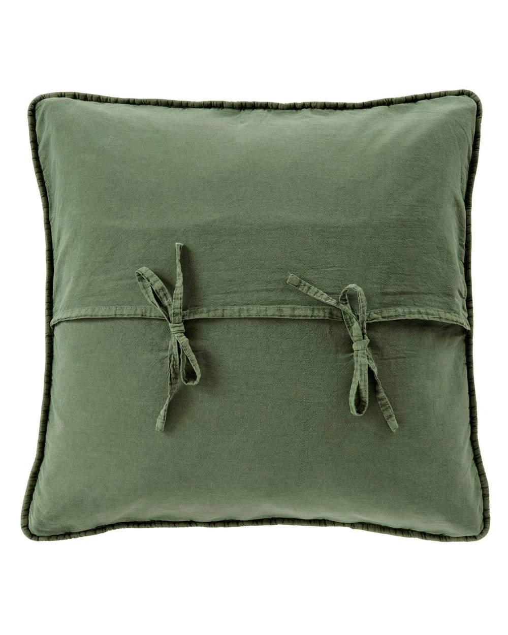 Steppkissenhülle Stonewashed Efeu