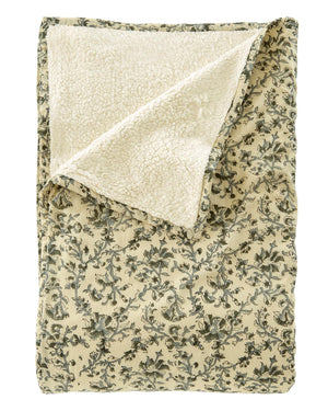 Plaid Blumen und Plüsch