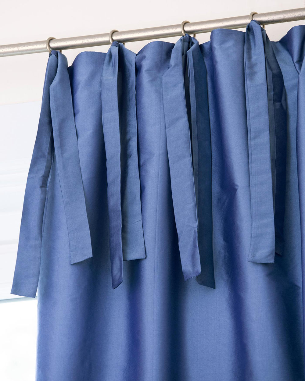 Faux-Silk-Vorhang Aquamarin-Blau