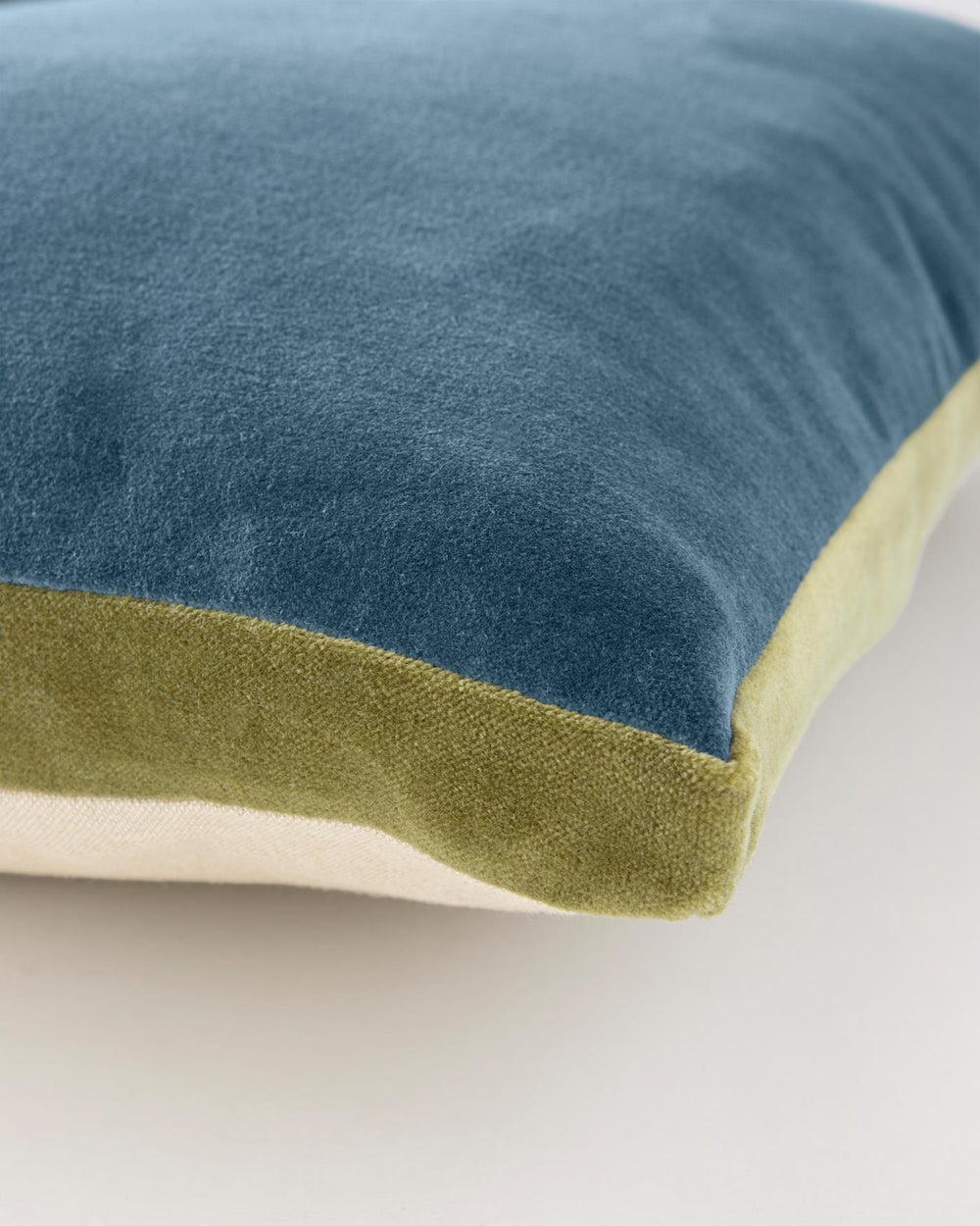 Samtkissenhülle Marineblau-Olive