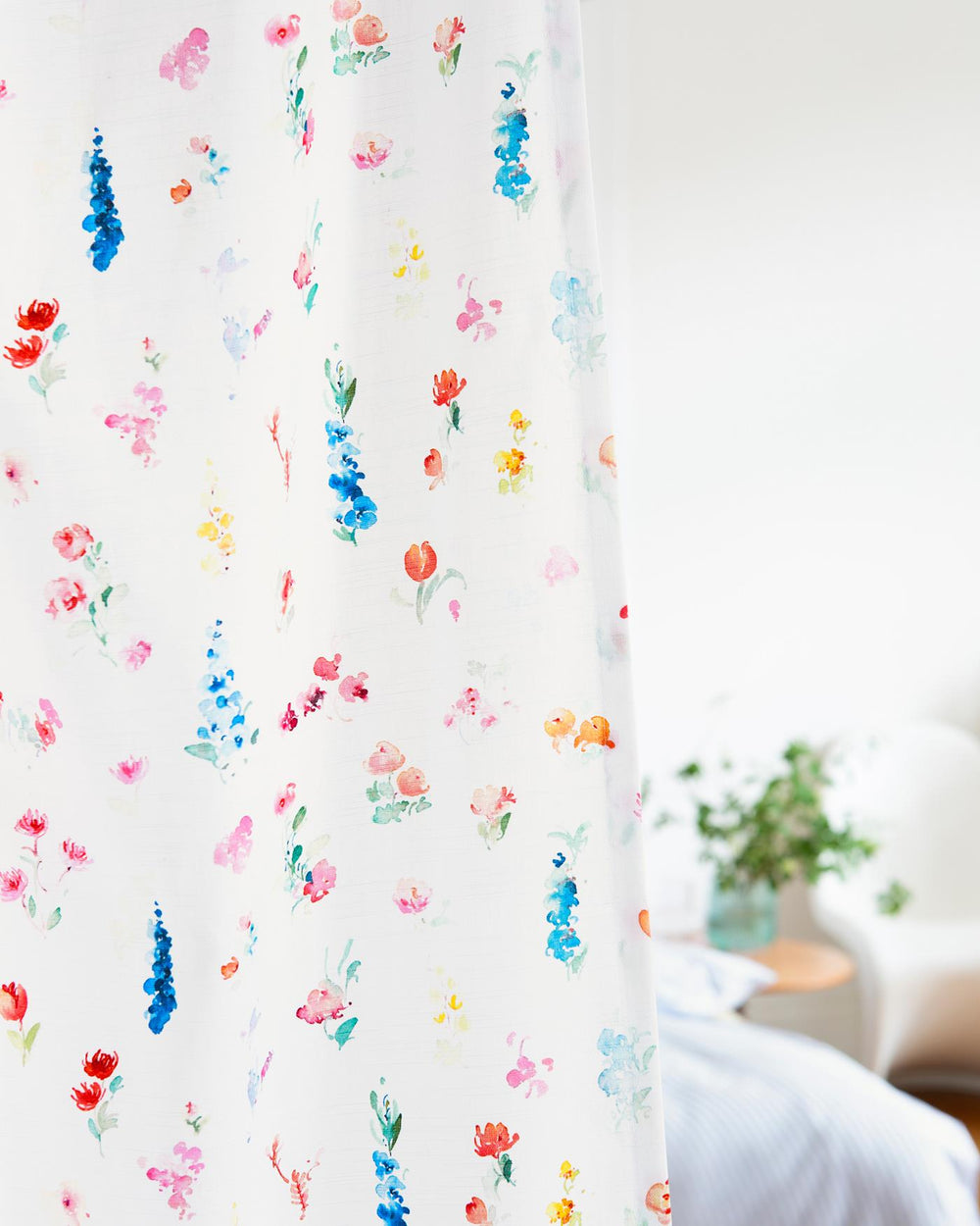 Vorhang Petit Fleurs, halbtransparent