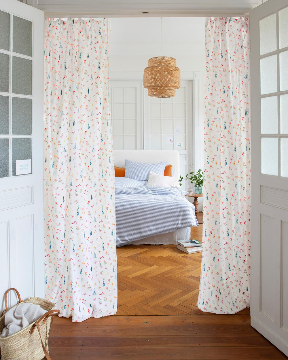 Vorhang Petit Fleurs, halbtransparent