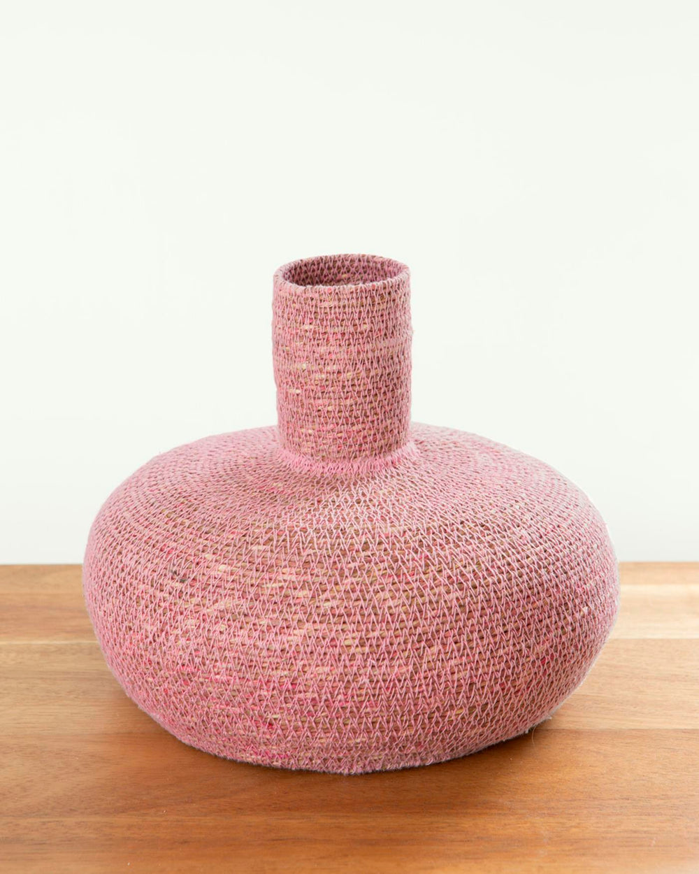 Deko-Vase Seegras Helles Rosa