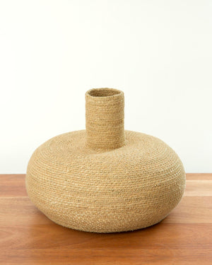 Deko-Vase Seegras Naturton
