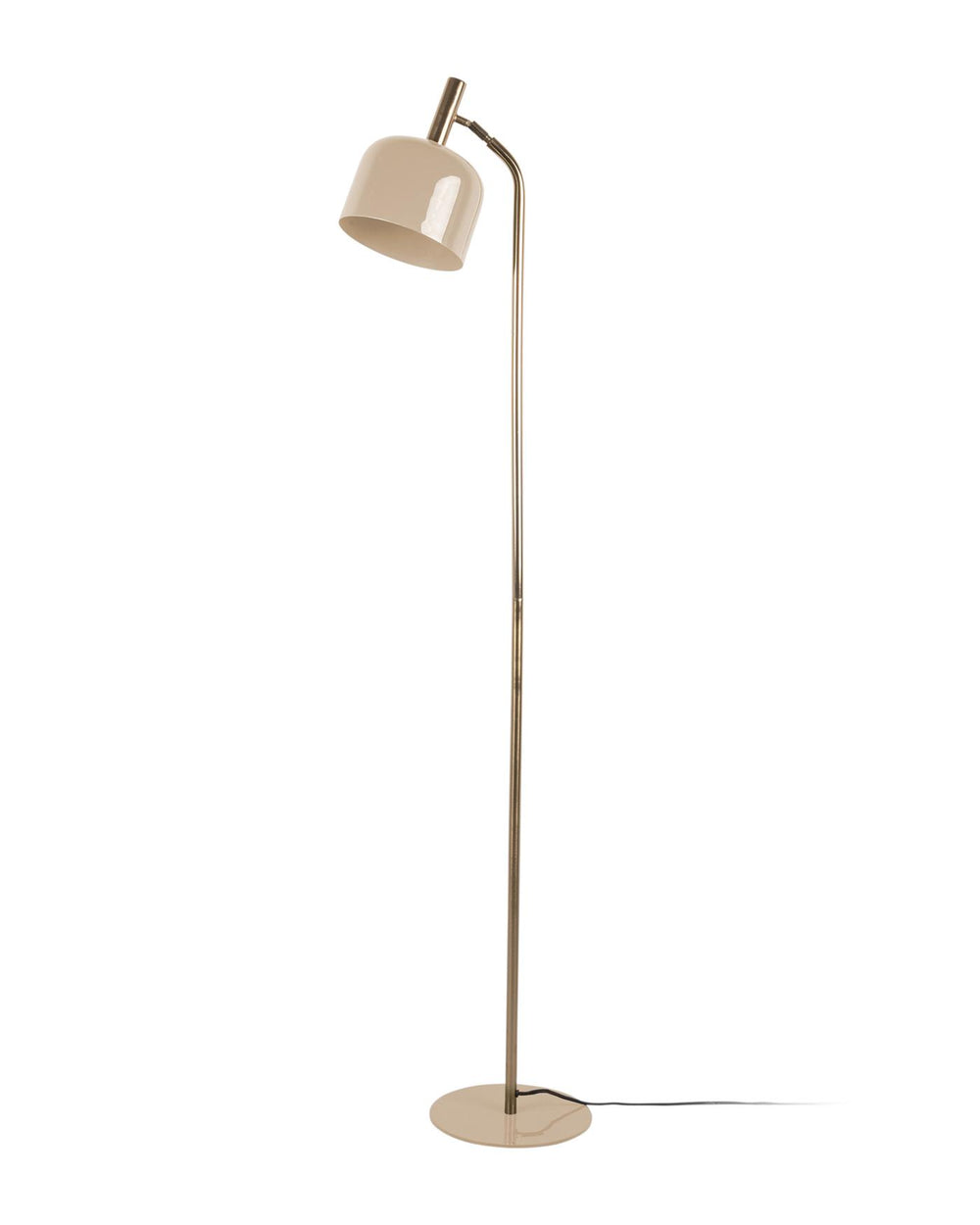 Stehlampe glänzend beige