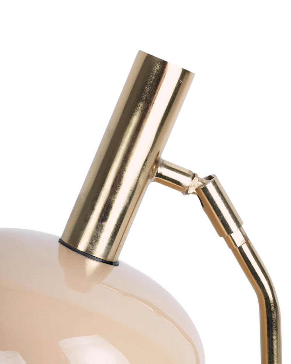 Stehlampe glänzend beige