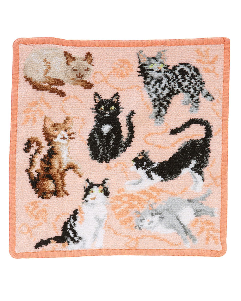 Chenille-Waschlappen Katzenliebe