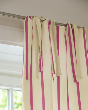 Faux-Silk-Vorhang Sestri Levante, Creme-Pink