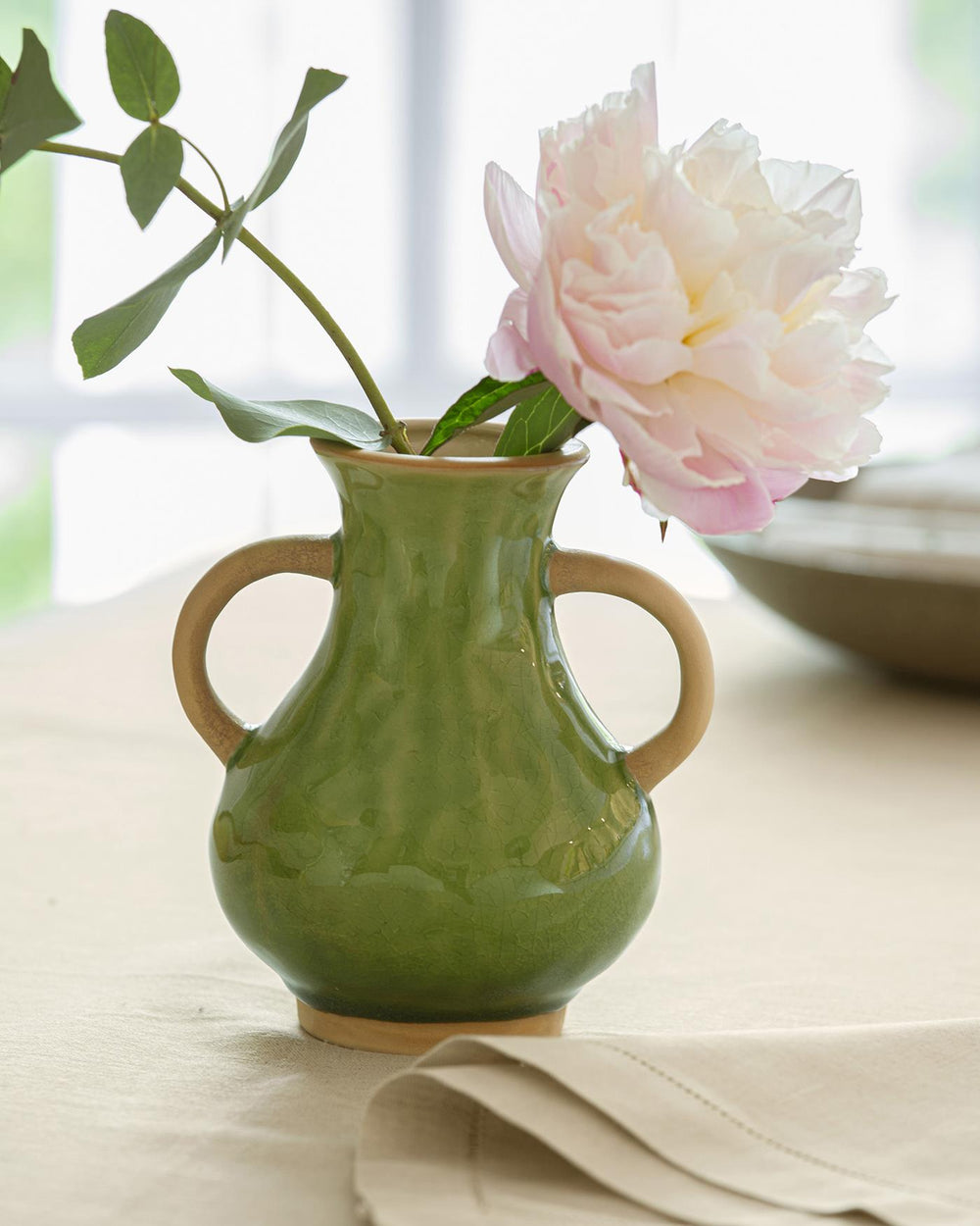 Vase Moosgrün