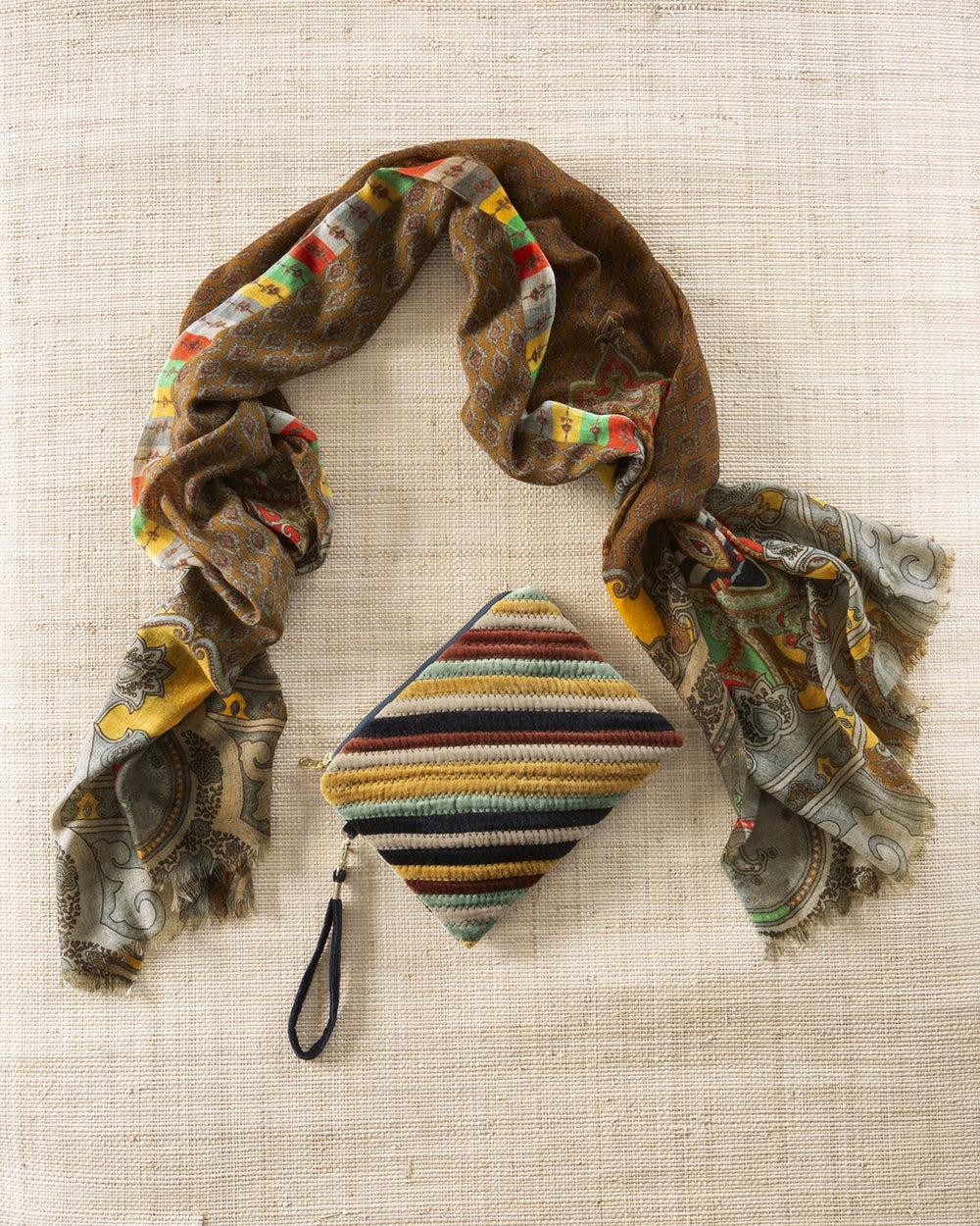 Wollschal Indian Summer Paisley