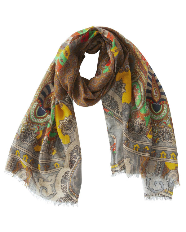 Wollschal Indian Summer Paisley